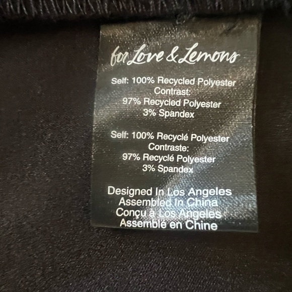 For Love & Lemons Virginia appliqué black dress w gloves NWT 🎀 - Picture 14 of 15